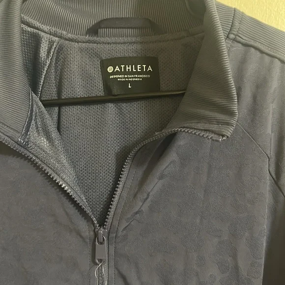 NWT Athleta Brooklyn Bomber Jacket in Leopard Jacquard Print